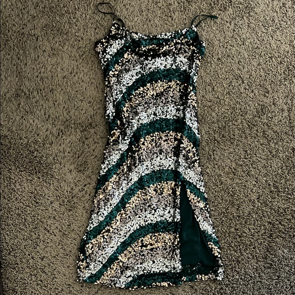 City Studio sequin dress